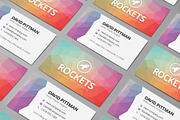 Polygon Business Card Template, a Business Card Template by Creativenauts (Thumbnail 3 of 4)