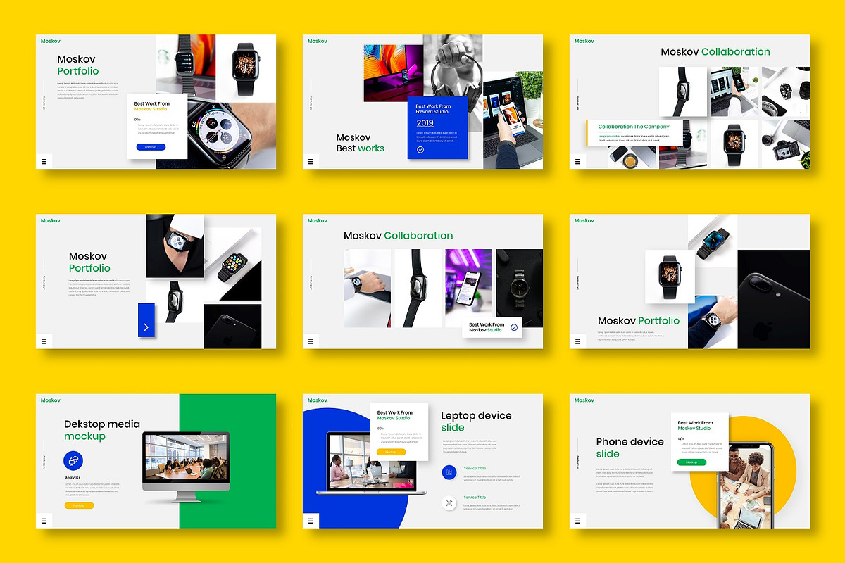Moskov - Business Google Slide Templ, a Presentation Template by Dens Creative Studio (Photo 4 of 6)