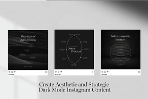 Dark Instagram Templates Bundle