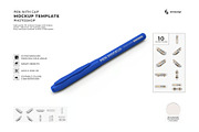 Pen Stationery Mockup Template Set, an Advertising Mockup by DesignRushMarket (Thumbnail 1 of 11)