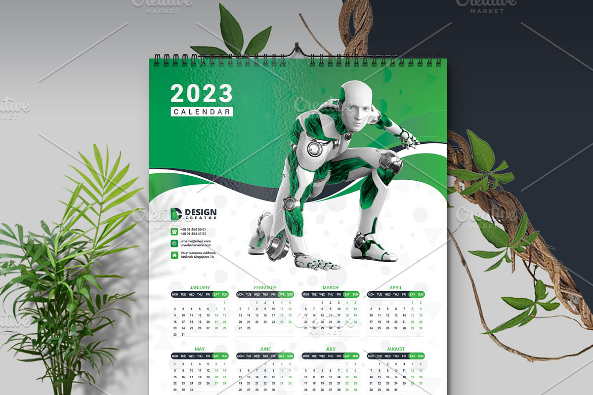 Calendar, a Stationery Template by Design_Creator