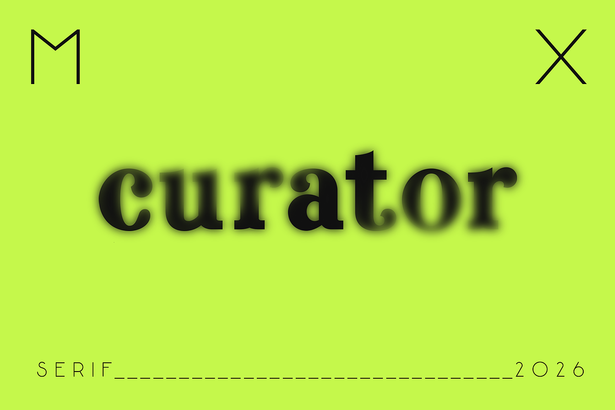 Curator MX, a Serif Font by Etewut (Photo 1 of 6)