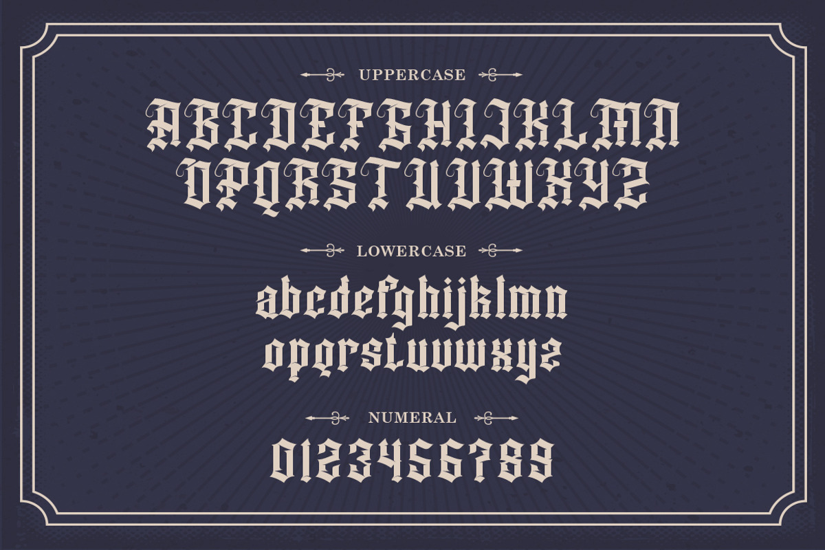 Dutch Brigade - Modern Blackletter, a Blackletter Font by Typefactoryco (Photo 2 of 9)