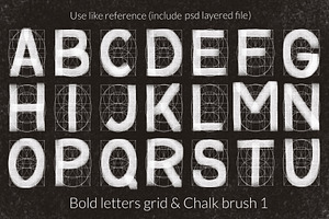 Procreate Letter Builder Chalk Brush