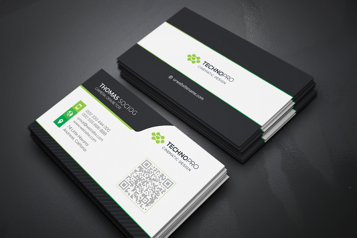 Tech Business Card, a Business Card Template by Genereux Art (Photo 3 of 4)