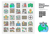 Map And Navigation Icon Pack, a Duotone Icon by erifqizeicon (Thumbnail 3 of 3)