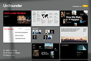 Unifounder Portfolio Google Slides, a Presentation Template by Unich Design Bureau (Thumbnail 1 of 7)