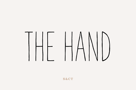 The Hand Font Collection (7 fonts)