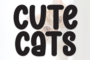 Cute Cats | Script Font, a Script Font by Scratchones (Thumbnail 1 of 8)