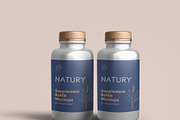 Supplement Bottle Mockups, a Packaging Mockup by Graphicsfuel (Thumbnail 3 of 12)