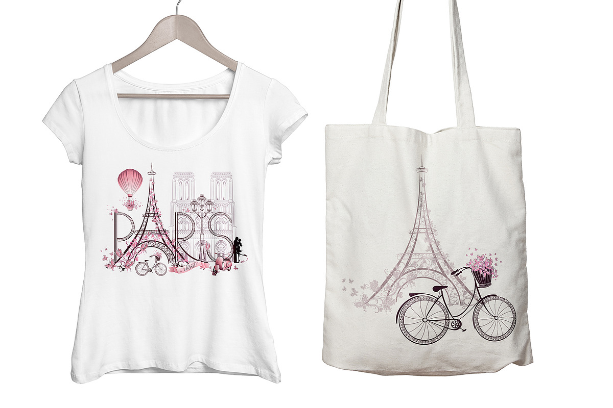 Paris clipart, Eiffel Tower Vector, a Transportation Illustration by MarinadeArt (Photo 4 of 9)
