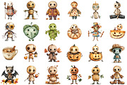 Autumn Gothic Voodoo Doll Clipart Bu, an Illustration by Sublimation Artist (Thumbnail 2 of 6)