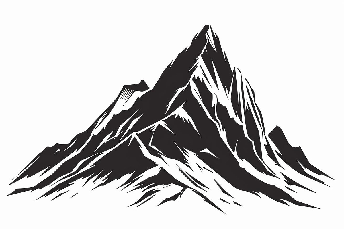 Mountain Tree Silhouette Bundle, an Object Graphic by balal (Photo 7 of 11)