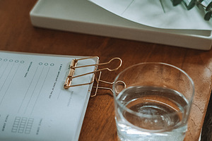 Water on Wood Coffee Table