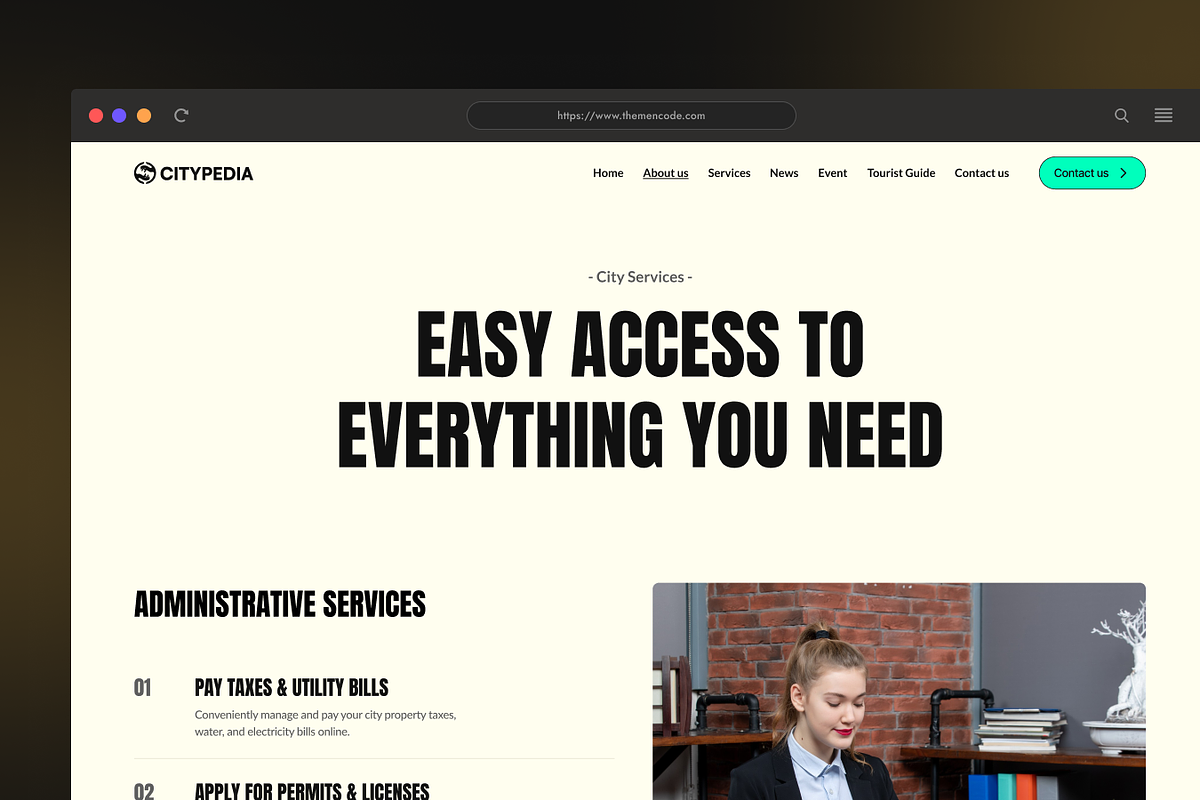 CityPedia - Community HTML Template, a HTML Template by TNCFlow (Photo 4 of 5)