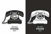 Set of vintage phones, a Background Graphic by Volyk (Thumbnail 3 of 3)