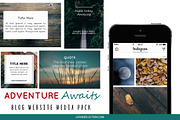 Blog Media Pack: Adventure Awaits, a Social Media Template by lifenreflection (Thumbnail 3 of 3)