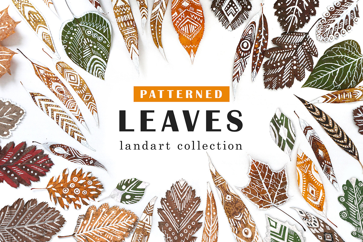 Patterned Leaves- Landart collection, an Object Graphic by Struvictory.art (Photo 1 of 8)