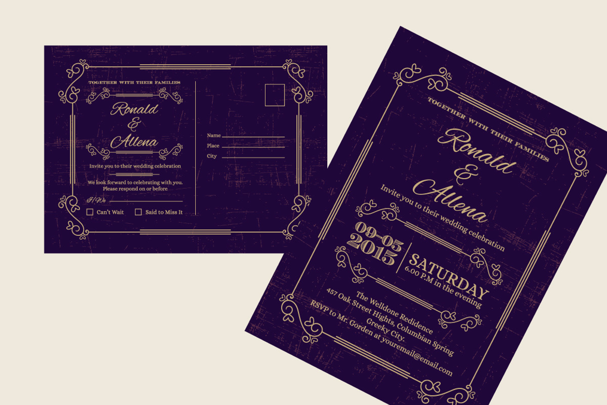Wedding Invitation Vol-1, an Invitation Template by emotions76 (Photo 3 of 3)
