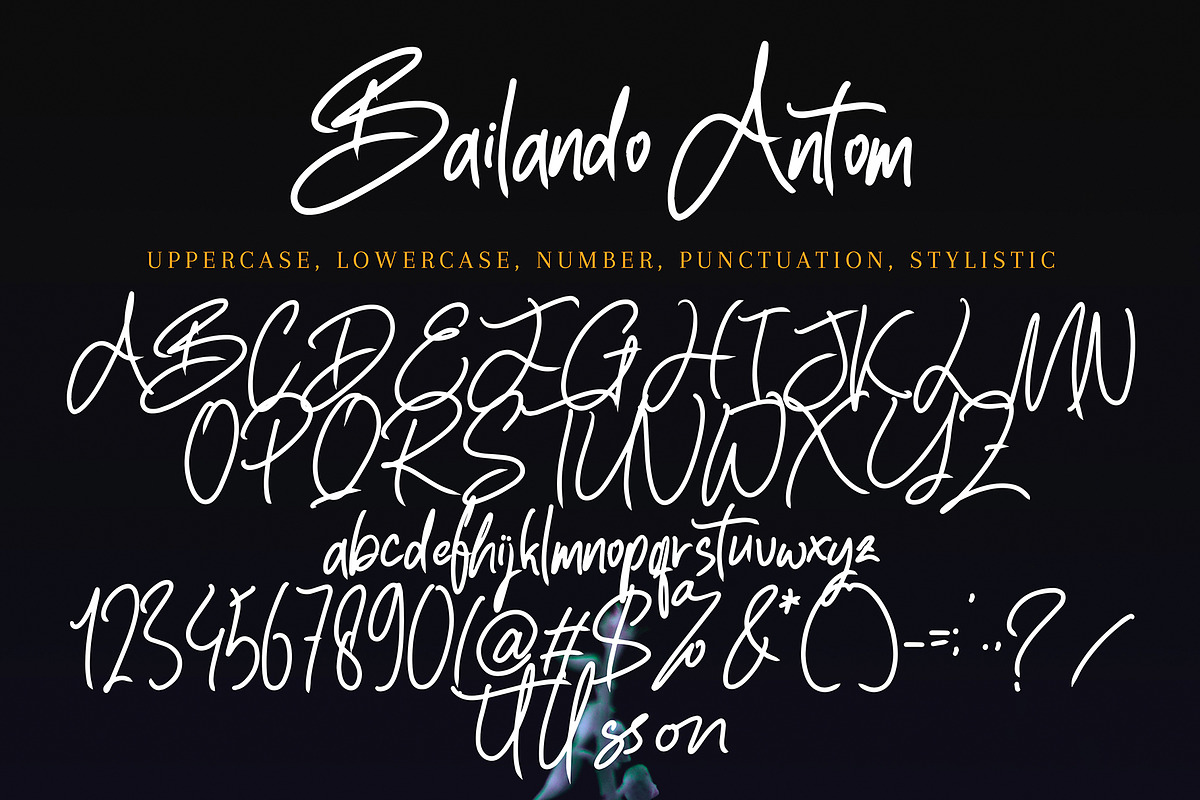 Bailando Antom, a Handwritten Font by pineungtype (Photo 12 of 13)