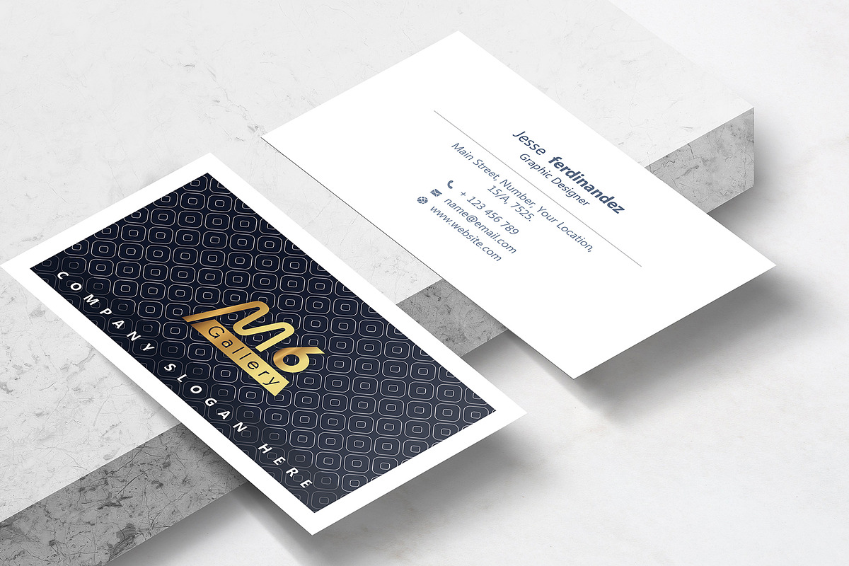Abstract Business Card Template - 48, a Business Card Template by M6 Gallery (Photo 2 of 3)