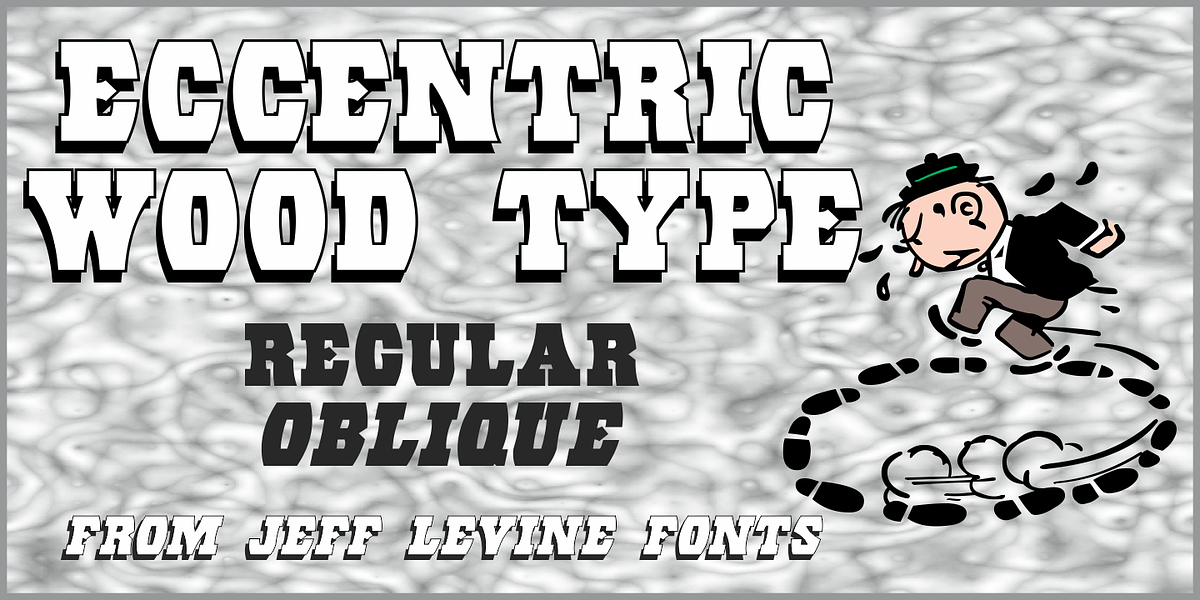 Eccentric Wood Type JNL, a Slab Serif Font by Jeff Levine Fonts (Photo 1 of 5)