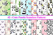 Cute panda seamless pattern, a Pattern Graphic by Digital Studio (Thumbnail 1 of 7)