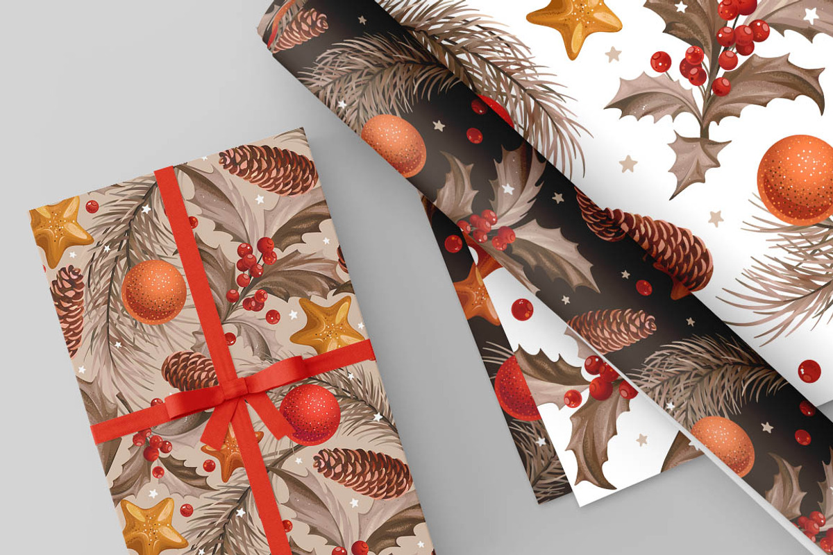 Christmas Set 2, a Background Graphic by Yulia Ogneva (Photo 7 of 7)