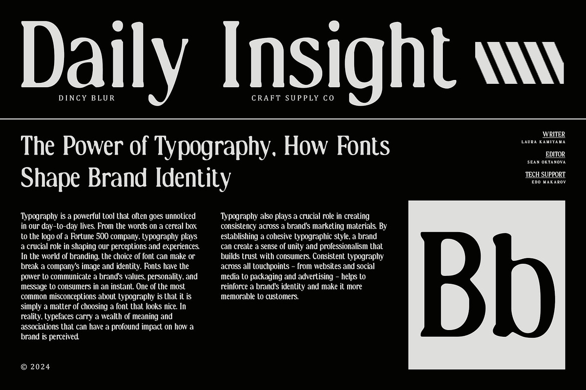 Dincy Blur, a Serif Font by Craft Supply Co. (Photo 7 of 8)