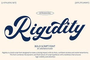 Rigidity Bold Script Font