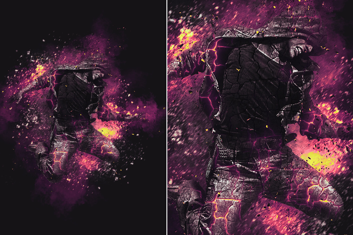 Lava Flames Glow Photoshop Action, an Action Add-On by iHemalaya (Photo 8 of 8)