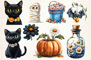 Daisy Flower & Halloween Clipart, an Illustration by Dream Creation (Thumbnail 4 of 4)