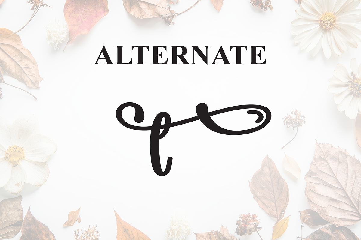 Autumn | Script Font, a Handwritten Font by Scratchones (Photo 8 of 9)
