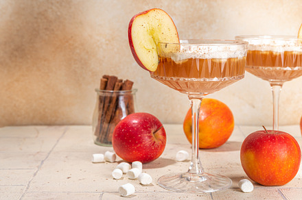 Apple cider marshmallow cocktail, a Food & Drink Photo by Rimma