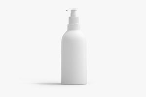 Plastic Pump Bottle 3D Model