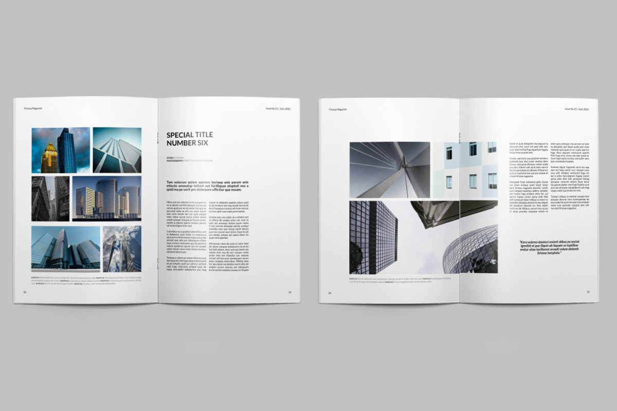 Architecture Magazine, a Magazine Template by Firtana (Photo 8 of 12)