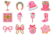 Howdy Christmas PNG Clipart Bundle, a Seasonal Illustration by CitraGraphics (Thumbnail 3 of 5)