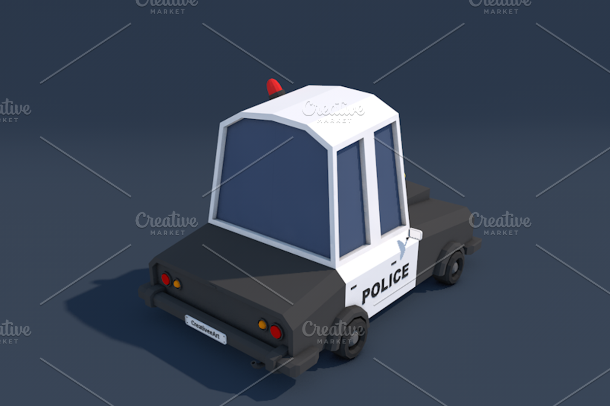 Ultimate Low Poly City Cars Pack, a Cars & Vehicle 3D Model by CreativeeArt (Photo 33 of 54)