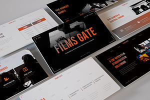 Movie Studio & Filmmaker Powerpoint, a Presentation Template by Pixslides