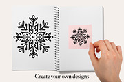 50 Snowflake Procreate Stamps Brush, a Brush Add-On by Procreate Sale (Thumbnail 3 of 6)