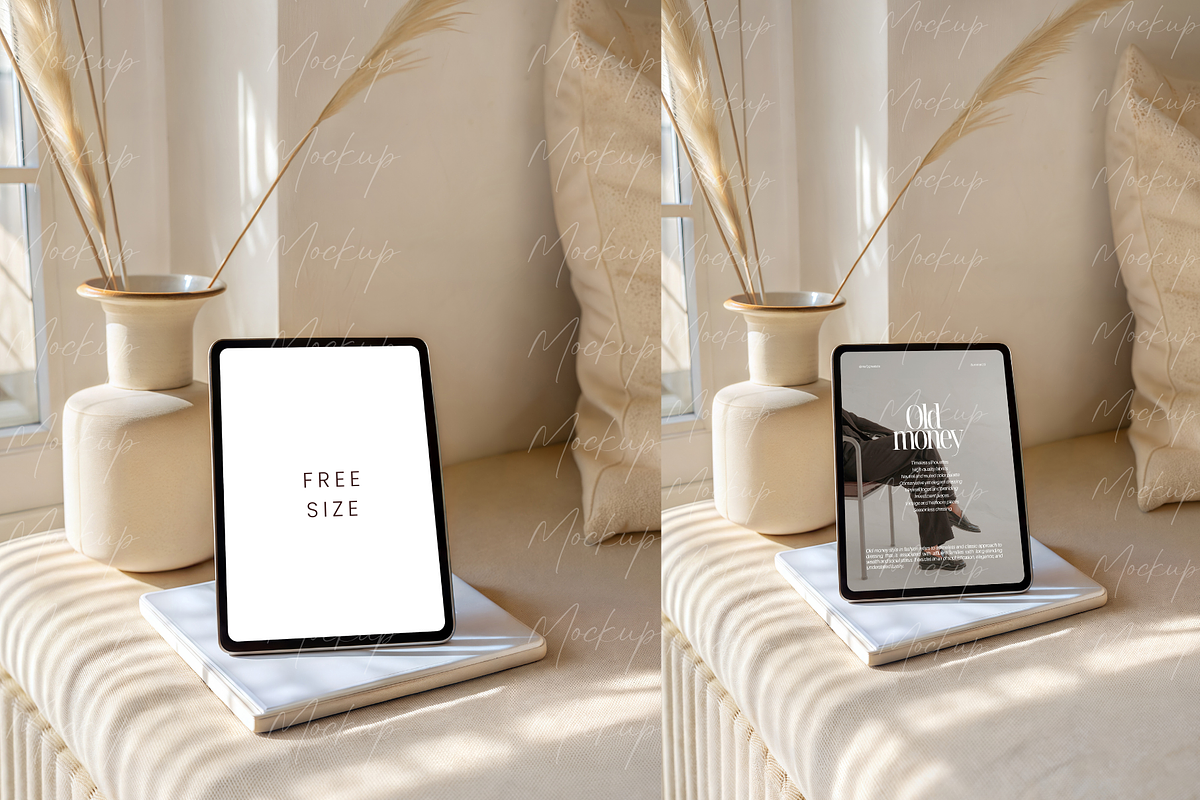 Minimal Tablet Screen Mockup, a Product Mockup by TatiMockup (Photo 2 of 3)