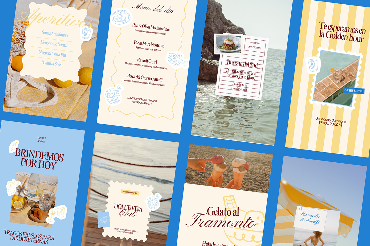AMALFI | Canva Instagram template, a Social Media Template by Mila Estudio (Photo 6 of 6)