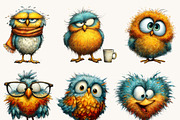 Whimsical Funny Birds Clipart, an Animal Illustration by Design Scotch (Thumbnail 7 of 9)