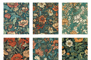 Seamless pattern with flowers, an Illustration by Pundateam (Thumbnail 3 of 5)