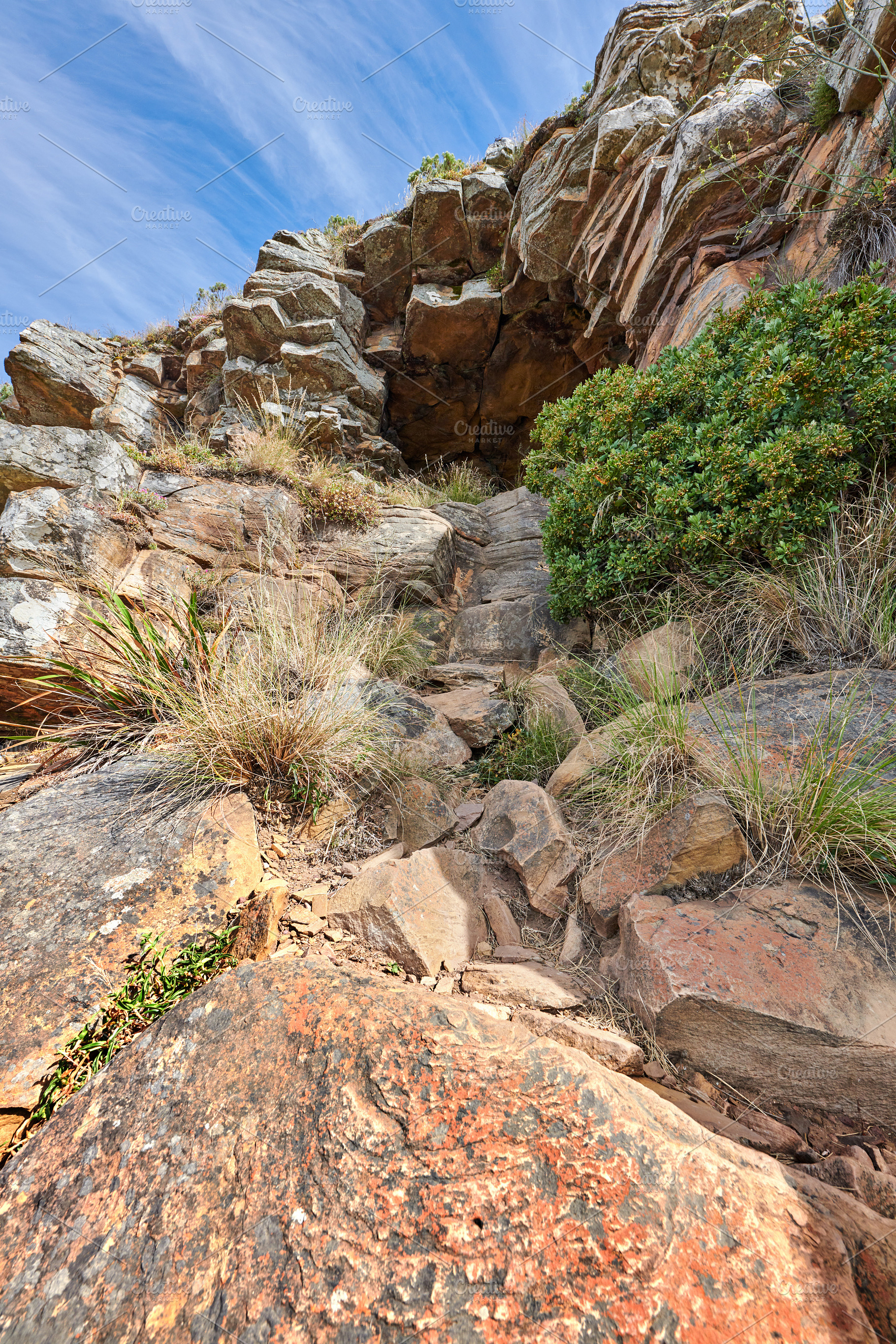 Mountain trails - Lion's Head and Table Mountaion, a Photo by Peopleimages.com