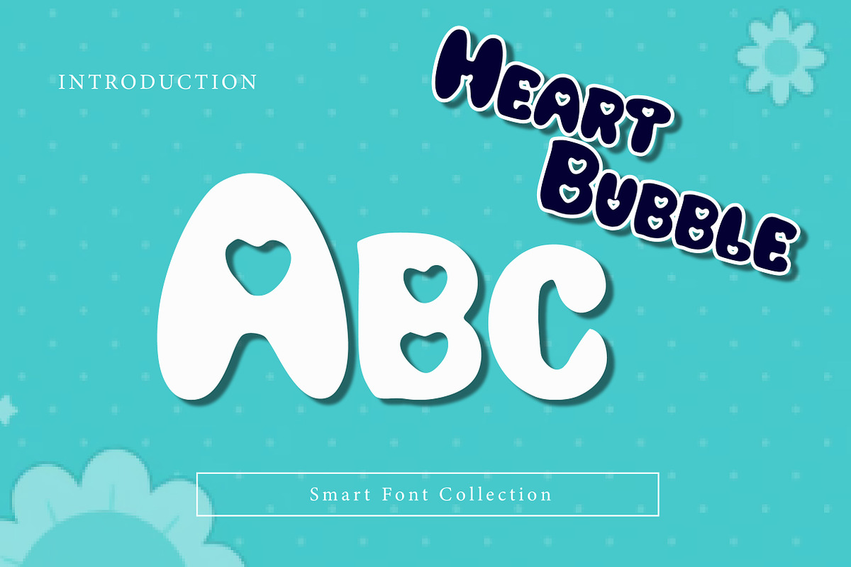 Heart Bubble, a Font by Wow Magic (Photo 2 of 3)