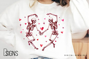 Valentine's Day Png Skeleton Heart, a Seasonal Illustration by Design Station (Thumbnail 2 of 7)
