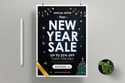 Christmas And New Year Sale Flyer, a Flyer Template by MightyDesign (Thumbnail 1 of 8)