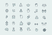 30 Mindfulness Icons, an Icon by Creative VIP (Thumbnail 2 of 5)