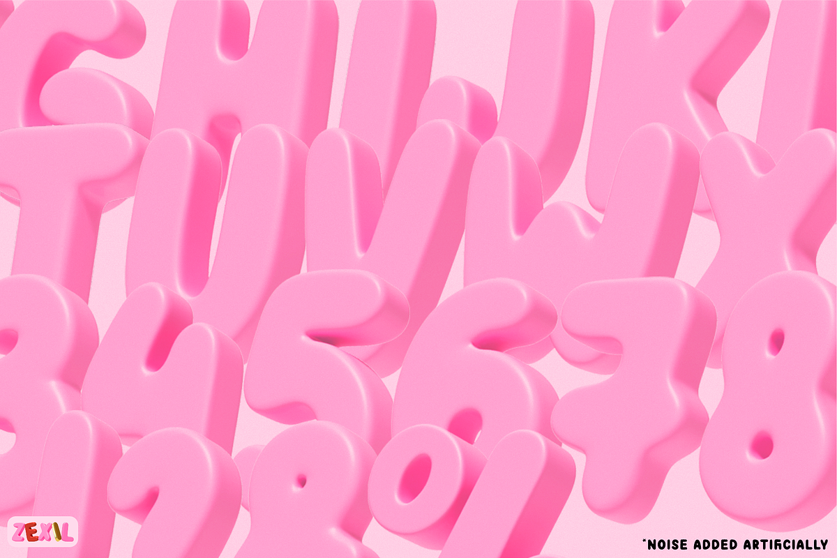 ZEXIL. 3D OTF SVG Font Family., a Symbol Font by Luxfont (Photo 4 of 13)